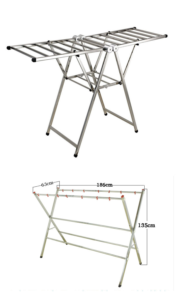 201不銹鋼管材折疊晾衣架 201不銹鋼管材折疊晾衣架